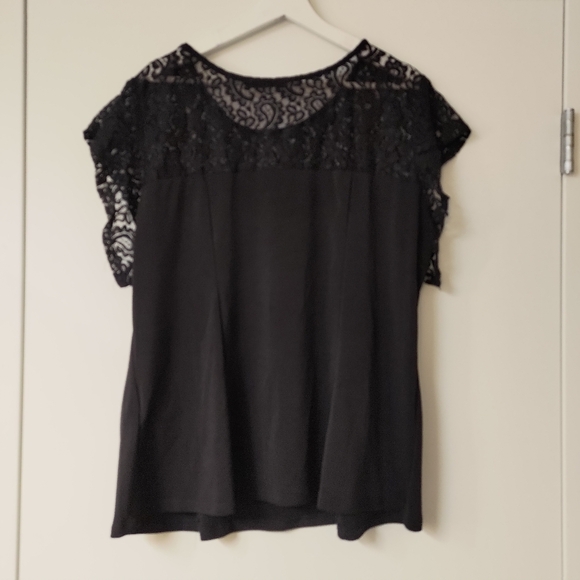 ITA Sweetheart Neck Lace Black Top sz 4x - Picture 4 of 5